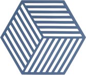 Zone Denmark Hexagon Silicone onderzetter denim blauw