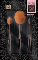 Qentissi Make-up Oval Brush Set 3 stuks