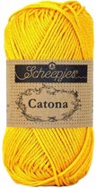 SCHEEPJES CATONA 208 YELLOW GOLD. PAK MET 5 BOLLEN a 50 GRAM. KL.NUM. 13.