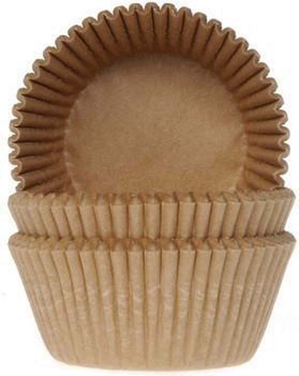 Cupcake Cups (Vormpjes) Kraft 50x33mm - 50st. - House of Marie