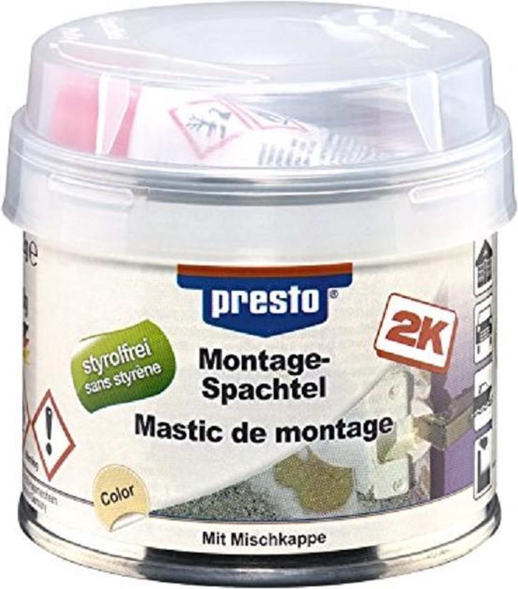 3x presto Montagespachtel 250G