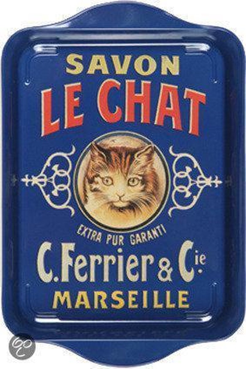 Bol Com Kom Amsterdam Savon Le Chat Dienblad 14 X 21 Cm Metaal