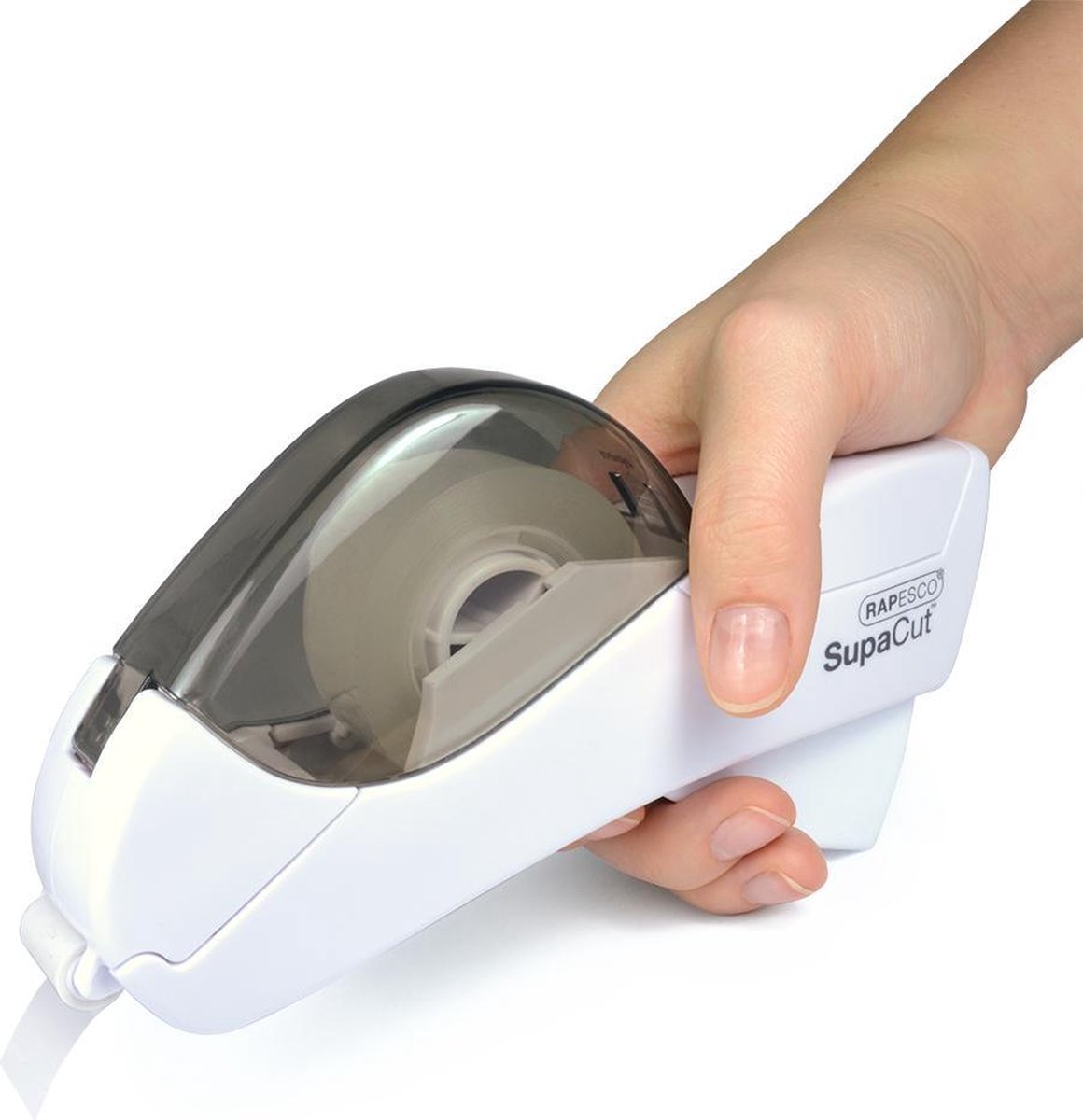 Rapesco SupaCut Tape Dispenser wit + 2 rollen plakband