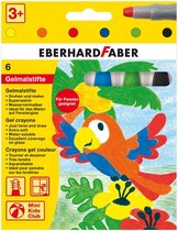 gelKleurpotloden Eberhard Faber 6 kleuren in karton etui doos met 5 stuks