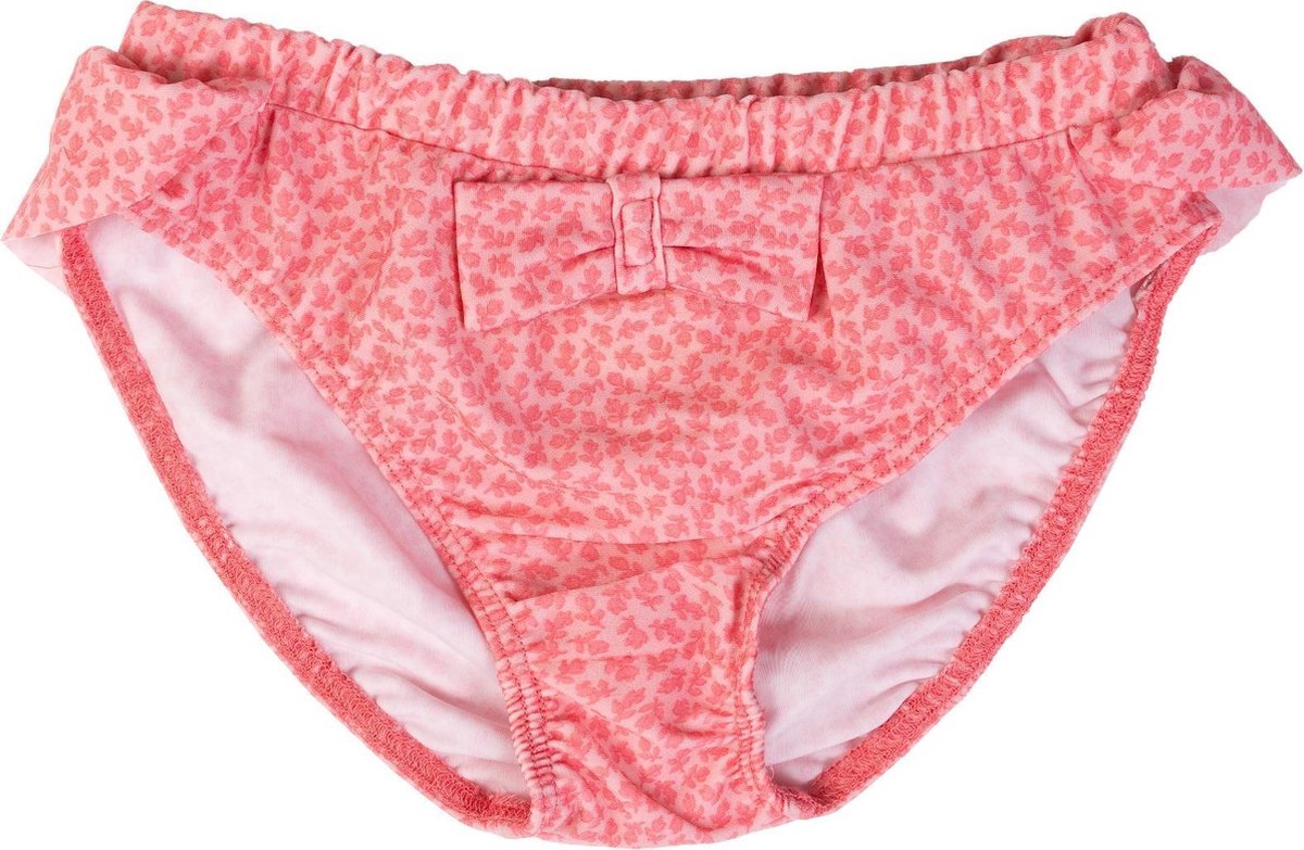 Petit Crabe UV werend Bikinibroekje Meisjes Bloemen - Roze - Maat 98-104