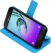 Blauw Samsung Galaxy A3 2017 TPU wallet case booktype hoesje HM Book