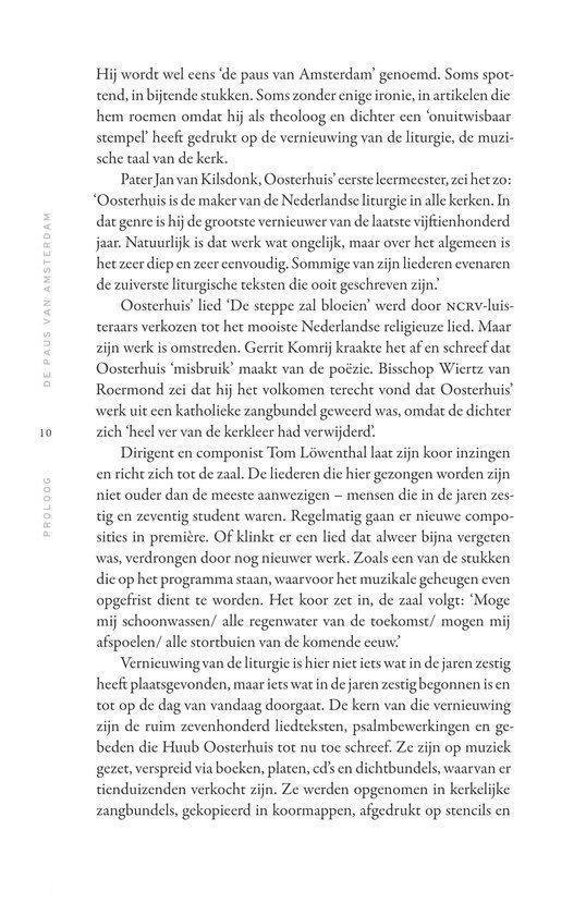 Tekst over Huub Oosterhuis' liederen en de vernieuwing van de liturgie.