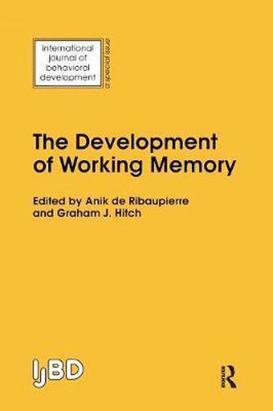 The Development of Working Memory - cover
