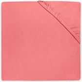 Jollein Hoeslaken jersey - 75x150cm - coral pink