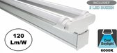 Complete LED TL Montagebalk 150cm, 48W, 5760LM (High Lumen), 6000K Daglicht Wit, IP20, Incl. 2x led buis
