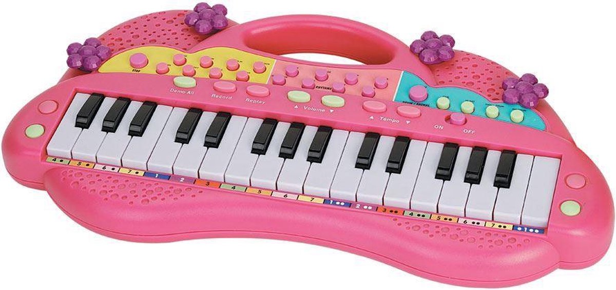 Boost schoonmaken Afspraak Melodie 32 Toetsen kinder keyboard roze | bol.com