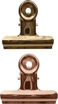 LPC Papierklem Bulldog clip - koper goud - 51 mm -20 stuks