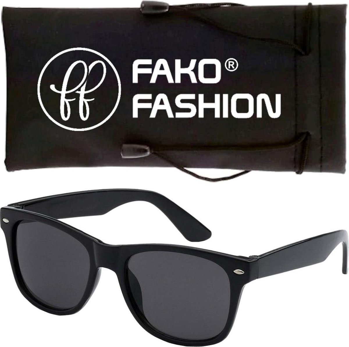 Fako Fashion - Heren Zonnebril - Dames Zonnebril - Classic - Zwart