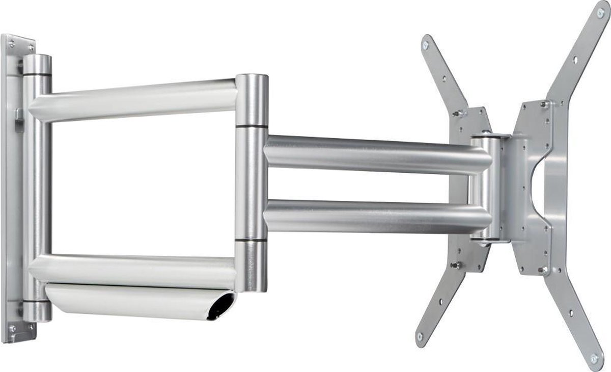 Cavus WMV9001 Draaibare Design Tv Muurbeugel - Ophangbeugel voor 26-65 inch Tv - max 25 kg - Premium Turn Extra Long 80mm Reach - Aluminium