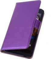 PU Leder Lila Hoesje HTC Desire 310 Book/Wallet Case/Cover