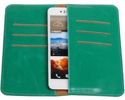 Groen Pull-up Large Pu portemonnee wallet voor OnePlus 3T