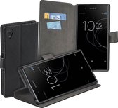 MP Case zwart book case style voor Sony Xperia XA1 Plus wallet case