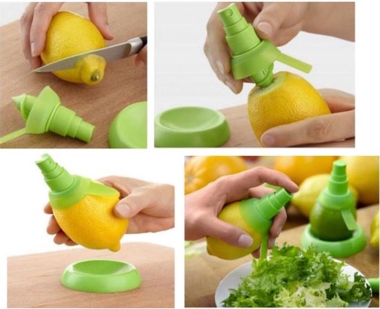 Citroen Spray Citrus Spuit Duo Pack - BPA FREE - Citrus Plug - Keukenhulp - Keukengadget — afbeelding 2