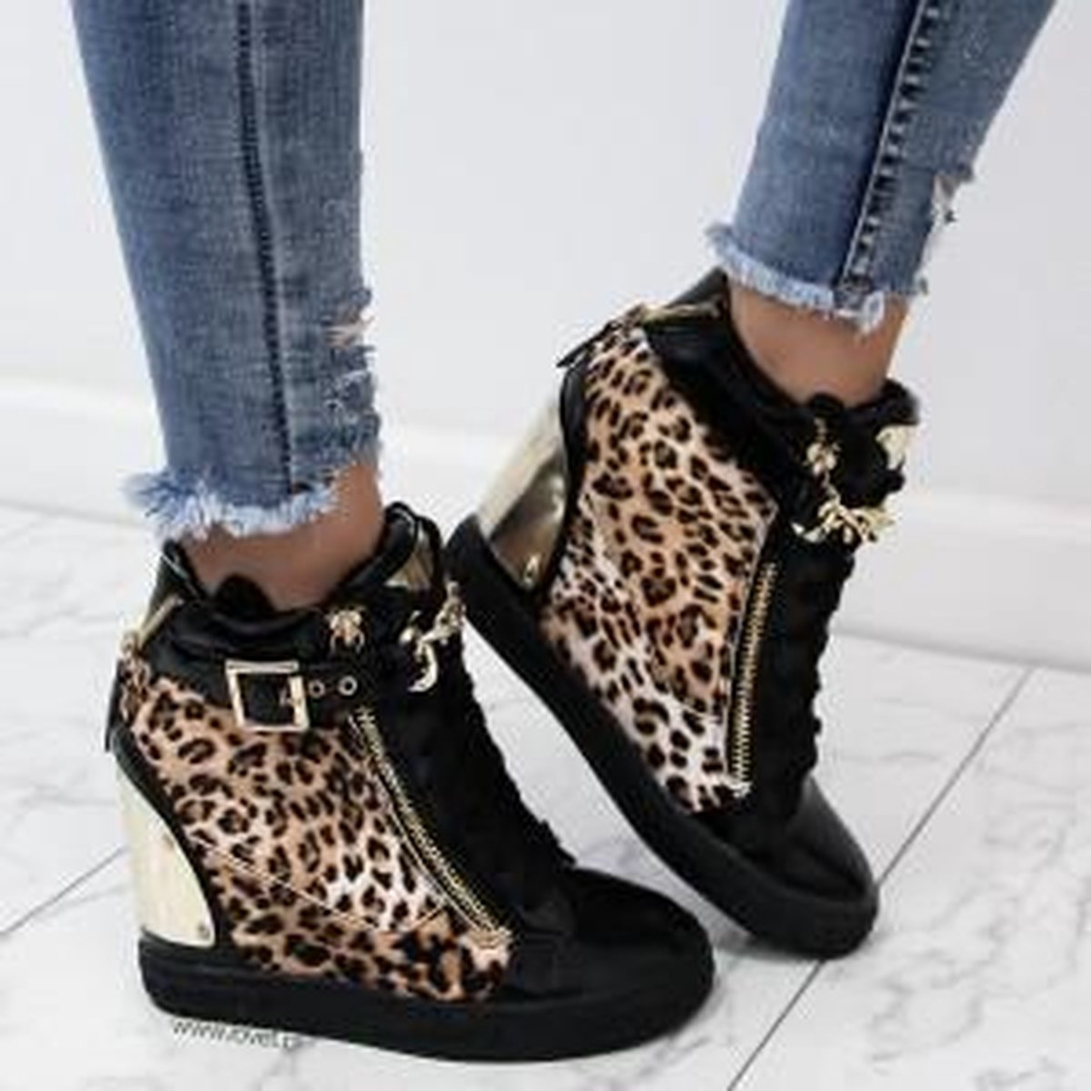Sportschoenen met hak hotsell
