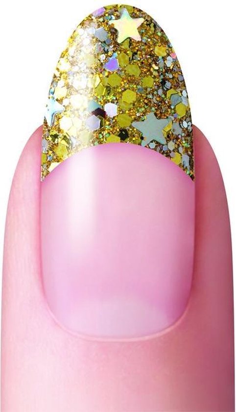 Dashing Diva Glitzer No Blend Tips – Rosa, 96 Stück, Für Gesunde Nagelverlängerungen