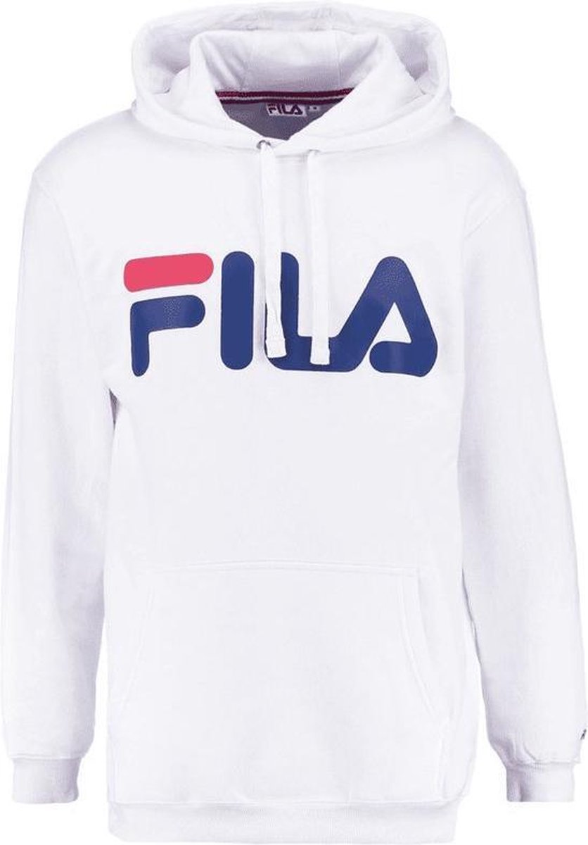 Fila Classic logo Hood Kangaroo Sportwear Unisex Bright Wit