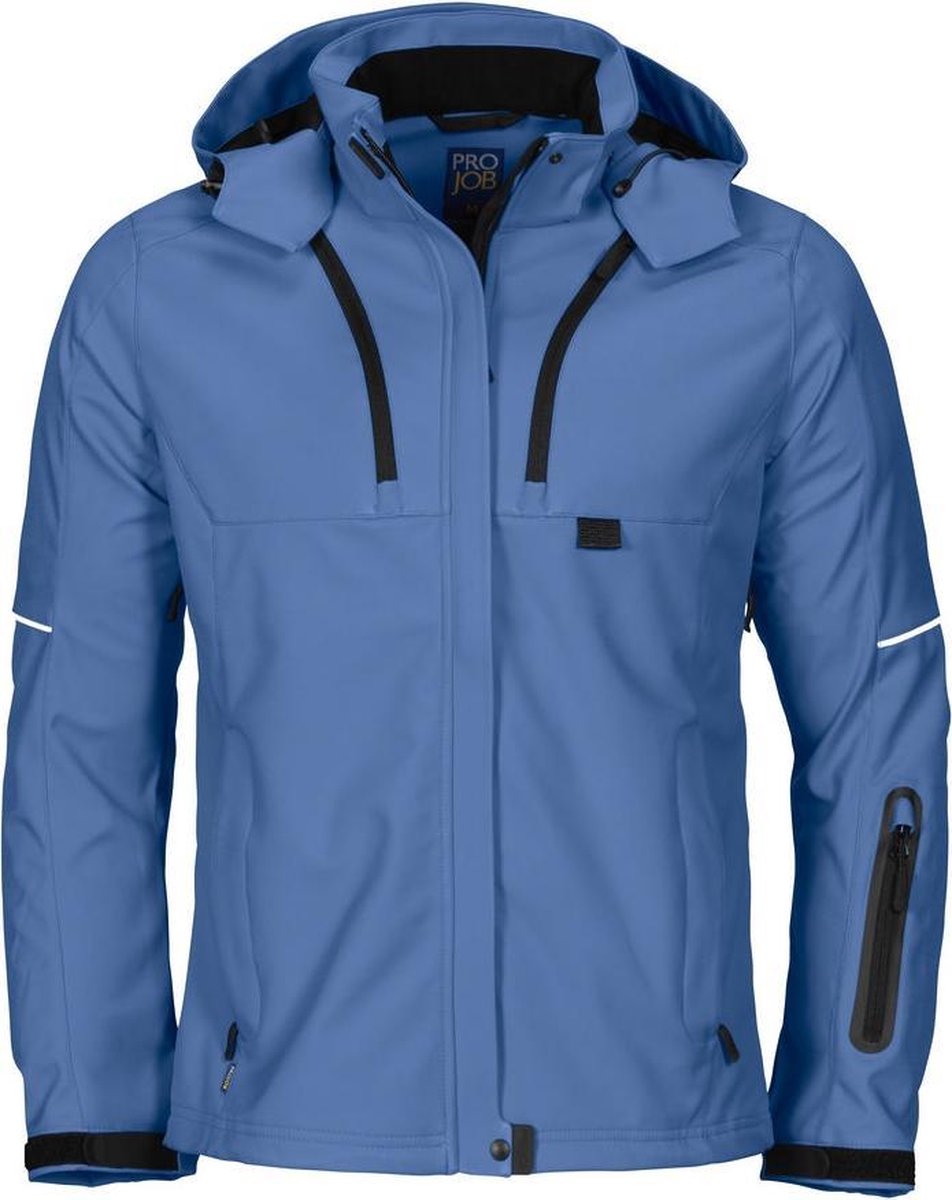 ProJob 3412 DAMES SOFTSHELL JAS 643412 - Hemelsblauw - XXL
