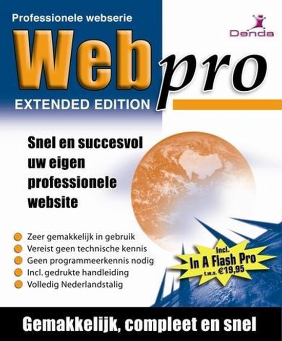 Web Pro, Extended Edition + gratis In a Flash Pro 3.0 | bol