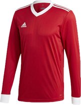 Adidas Tabela 18 Voetbalshirt Lange Mouw - Rood / Wit | Maat: L