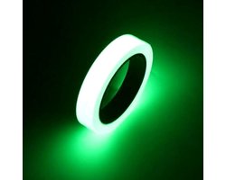 Glow In The Dark Tape - Lichtgevende Tape - Reflecterende Plakband - 10 Meter Wit / Groen