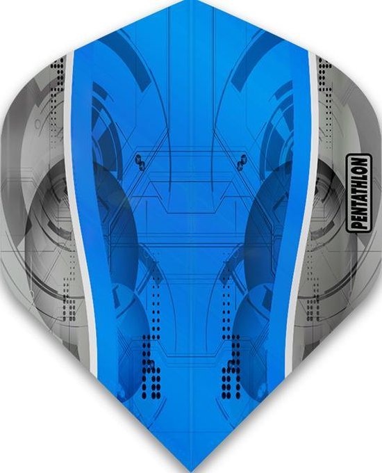 ABC Darts - Dart Flights - Pentathlon Science - Blauw - 10 sets (30 stuks) van ABC Darts — afbeelding 2