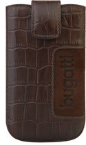 Bugatti SlimCase Leather Universal-M-02-croco dark brown