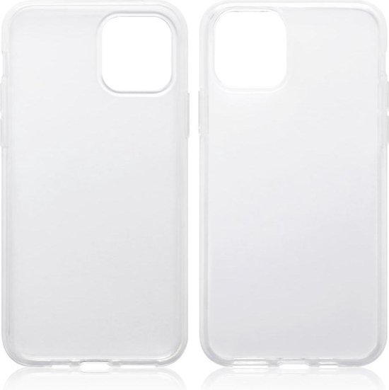 iPhone 11 telefoonhoesje - gel case - volledig doorzichtig - GSM Hoesje - Telefoonhoesje Geschikt Voor: Apple iPhone 11