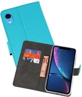 Booktype Telefoonhoesjes - Bookcase Hoesje - Wallet Case -  Geschikt voor iPhone XR - Blauw