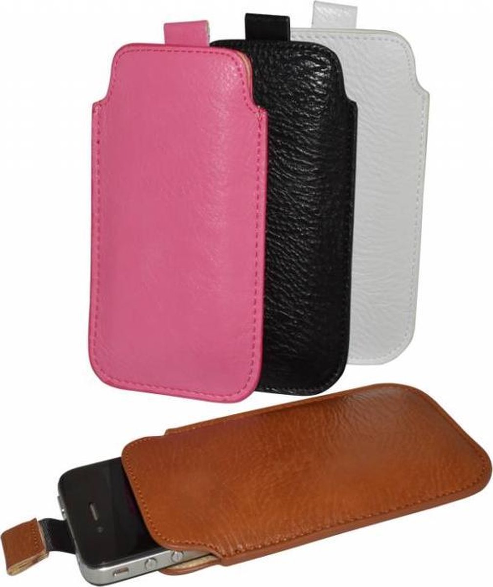Alcatel One Touch Pop C2 hoesje, Luxe PU Leren Sleeve, roze , merk i12Cover