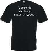 Mijncadeautje T-shirt - 's Werelds beste Stratenmaker - - unisex - Zwart (maat XL)