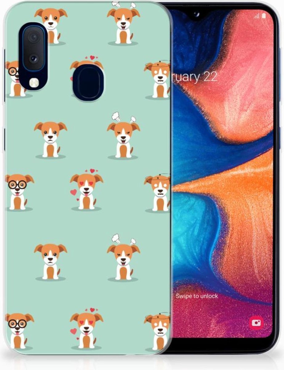 Samsung Galaxy A20e TPU Hoesje Pups