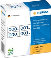 HERMA 4887 etiket Blauw Rechthoek 1000 stuk(s)