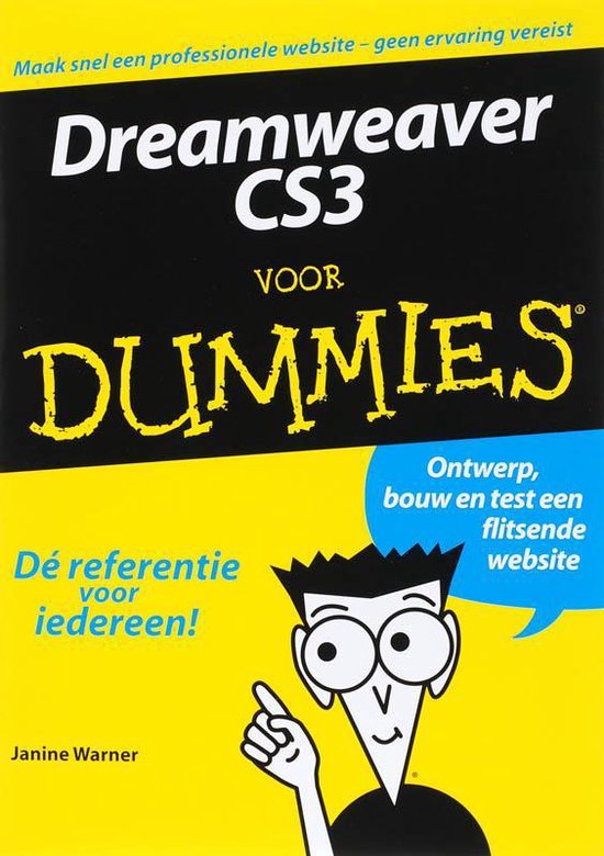 Cover van het boek 'Dreamweaver CS3 voor Dummies' van J. Warner