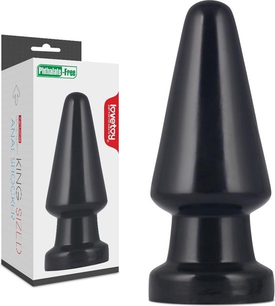 Lovetoy - Anal Shocker - King Size Buttplug - 19 x 7 cm - Zwart