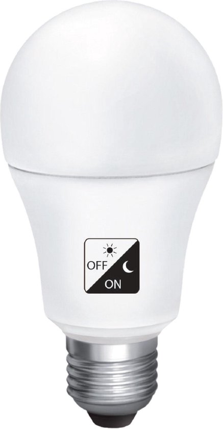 Matel 10W LED bulb met Schemersensor Dag wit groot fitting | bol.com
