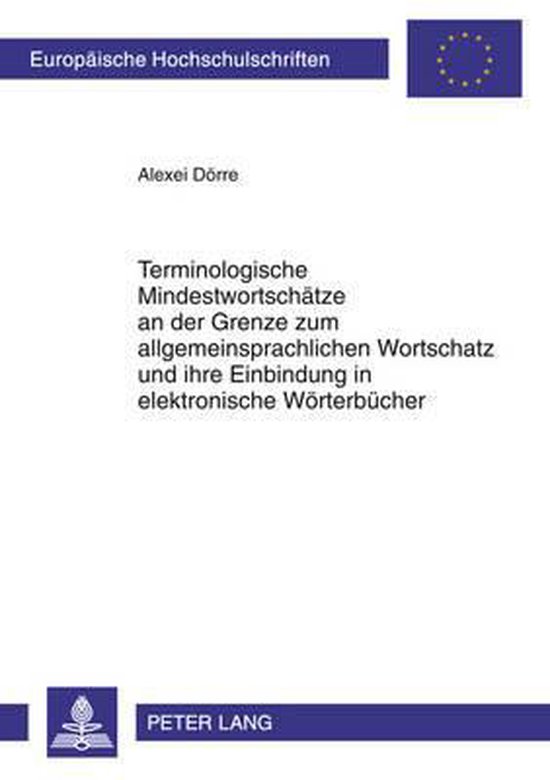 Terminologische Mindestwortschätze an der Grenze zum allgem ... - cover