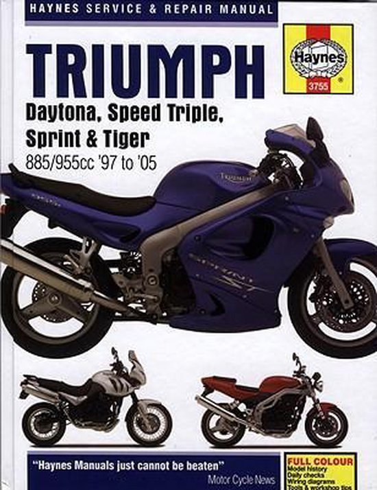 Triumph Daytona, Speed Triple, Sprint And Tiger Service And Repair Manual