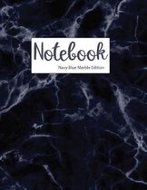 Notebook Navy Blue Marble Edition