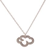 Fate Jewellery Ketting FJ4002 - Love Cloud - 925 Zilver - Ingelegd met Zirkonia kristallen