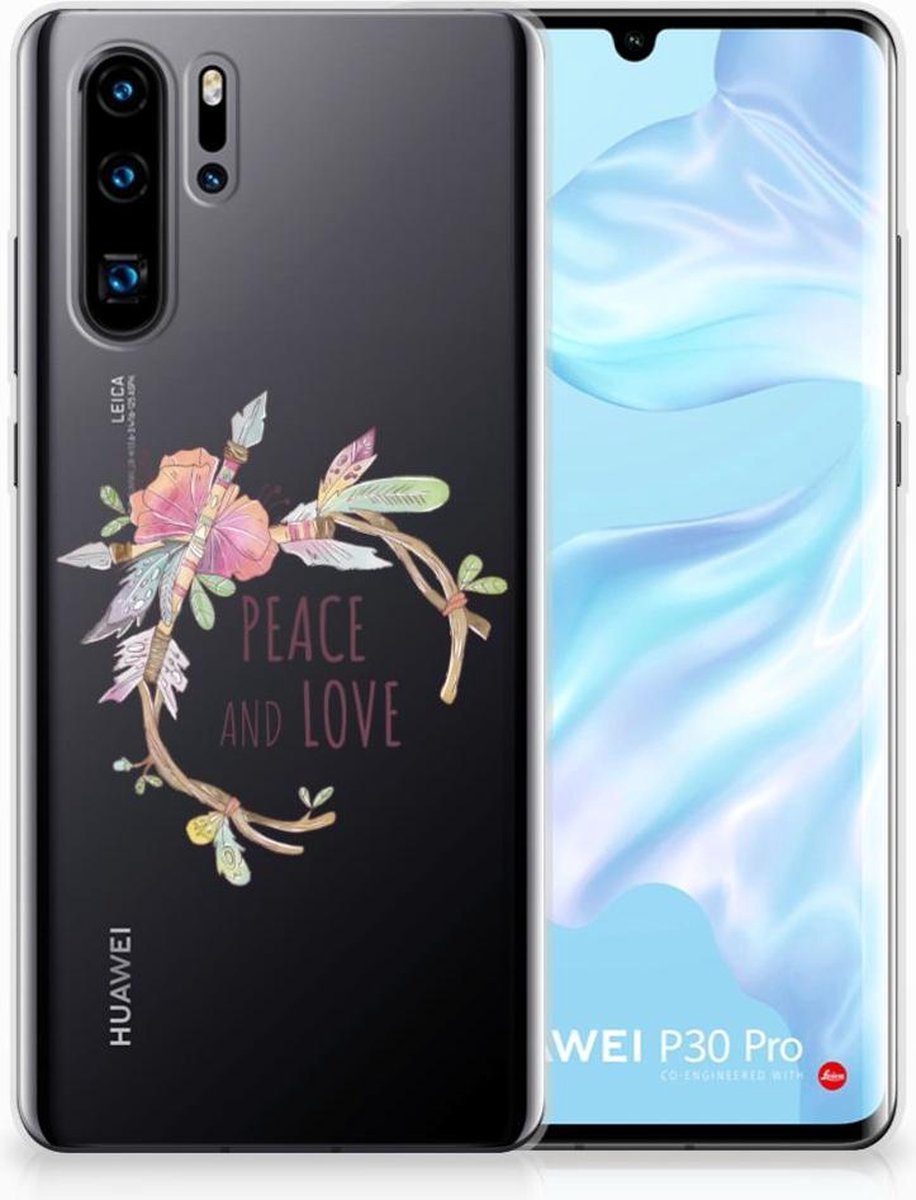 TPU Hoesje voor Huawei P30 Pro Telefoonhoesje met Naam Boho Text