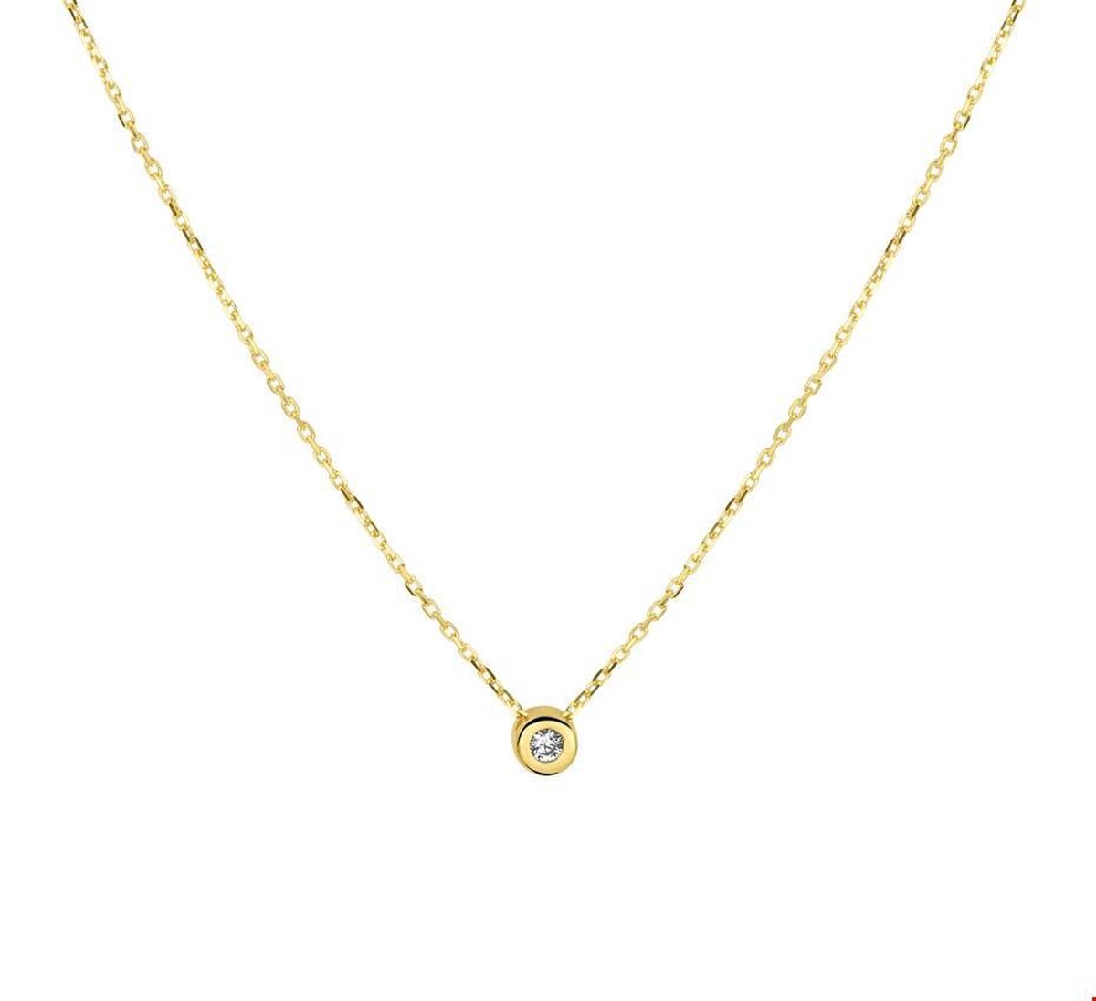TFT Collier Geelgoud Zirkonia 1,0 mm 42 - 44 - 46 cm