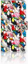 Geschikt voor Samsung Galaxy S9 Plus Bookcase Hoesje Birds