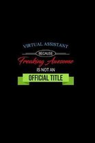 Virtual Assistant Because Freaking Awesome is not an Official Title