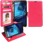 Celltex wallet case cover Motorola Moto X Style roze