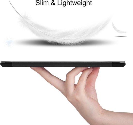 Cazy Samsung Galaxy Tab A 10.1 2019 hoes - Smart Tri-Fold Book Case - Zwart - Knaldeals.com